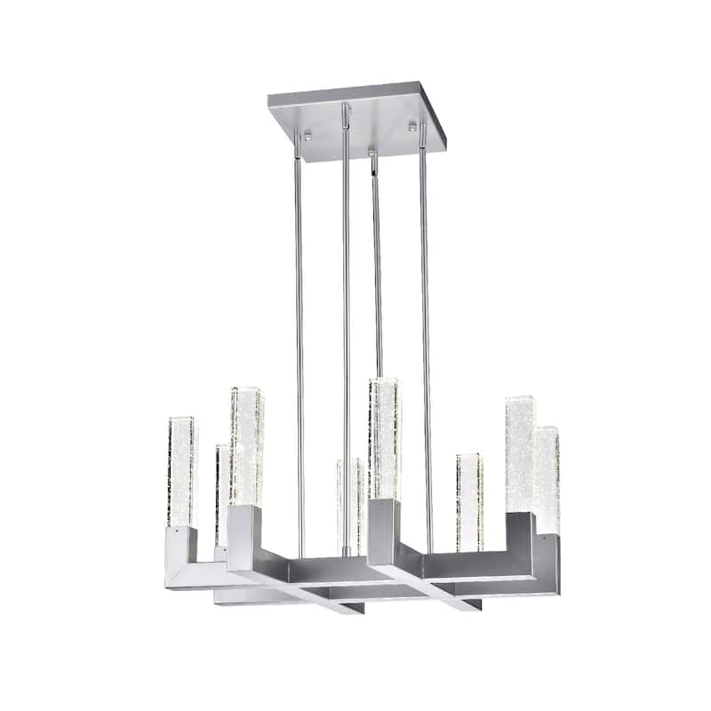 Crystal Dianyi Dimmable LED Chrome Chandelier - 8 Light