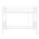 preview thumbnail 14 of 14, Twin Over Twin Steel Bunk Bed with Divisible Feature and Safety Guardrails