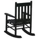 preview thumbnail 35 of 38, Youth Rocking Chair with Brown/White/Black Slat for patio kids bedroom