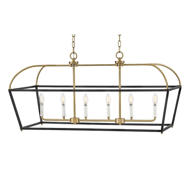 Lark 84275 Tate 6 Light 40" Wide Linear Chandelier