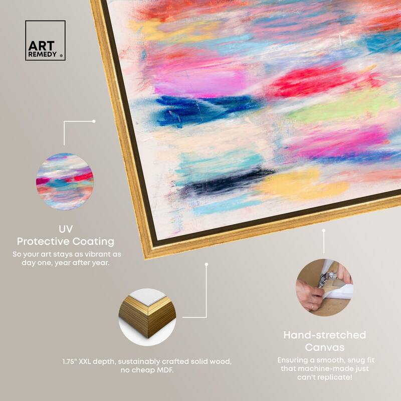 Color Bands Canvas by Art Remedy