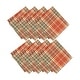preview thumbnail 2 of 1, Hawley Plaid Harvest Napkins, Set of 8