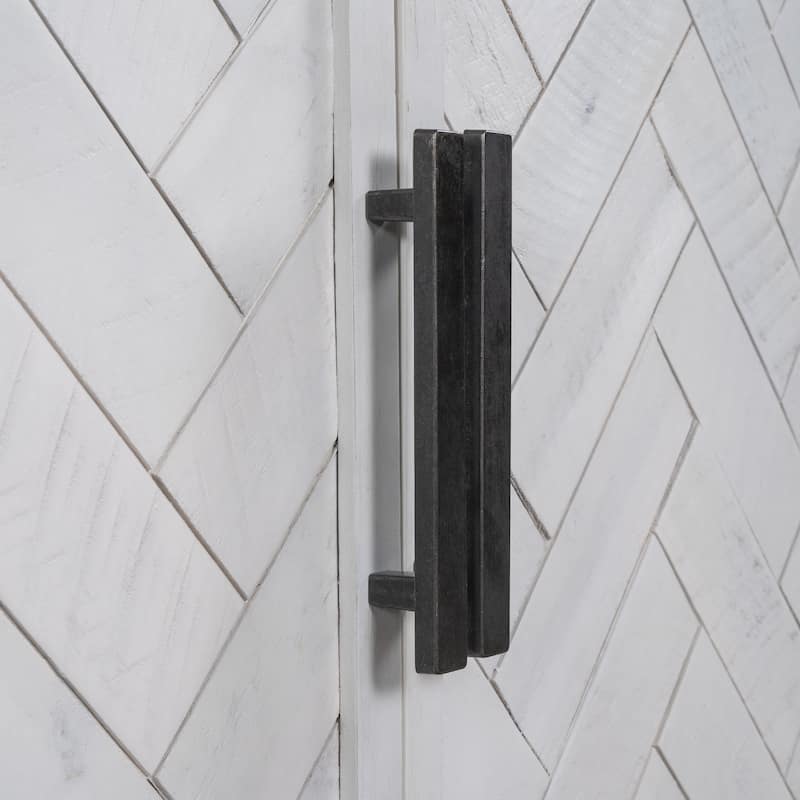 40" Modern Cabinets with Unique Design Doors with 1 Adjustable Shelves,Suitable