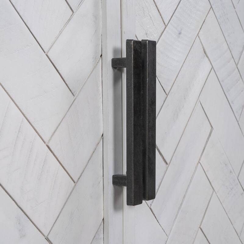 Medieval Accent Storage Cabinet, MDF Construction with Adjustable Shelves