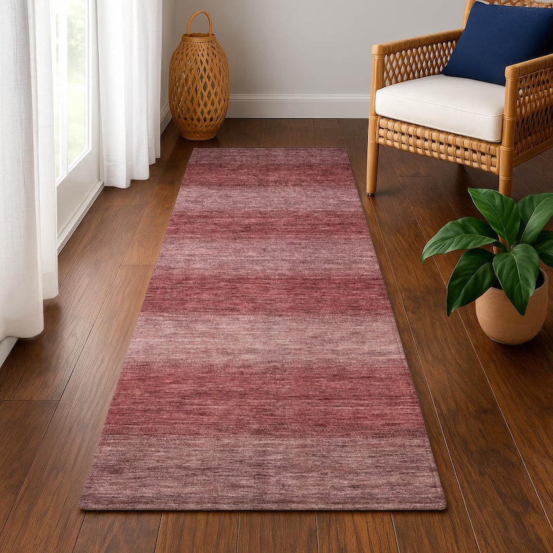 Premium Washable Super Soft Casual Ombre Mayfield Rug - Paprika - 2'3" x 7'6"
