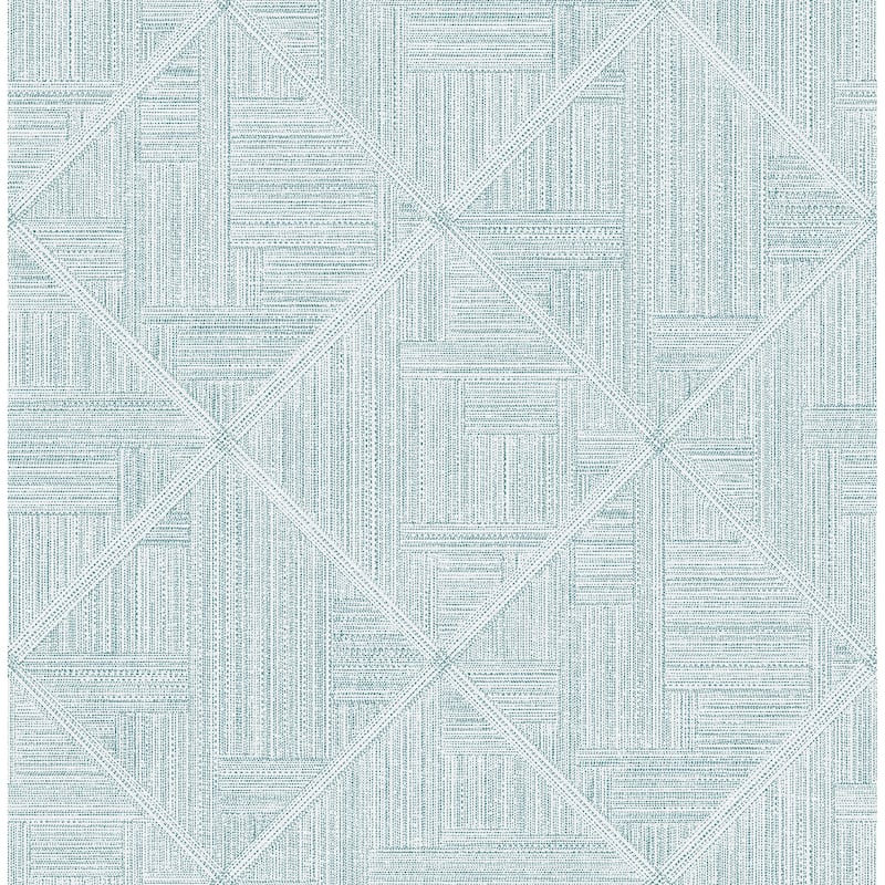 Scott Living Cade Teal Geometric Wallpaper