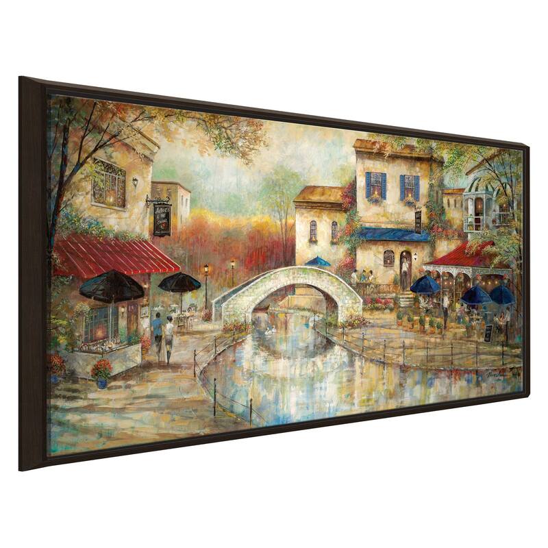 "Arthurs" by The Canal" by Ruane Manning Print on Floating Canvas