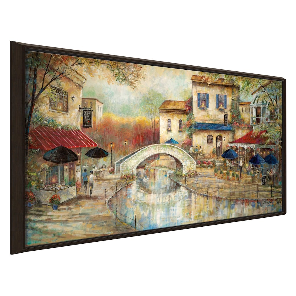 "Arthurs" by The Canal" by Ruane Manning Print on Floating Canvas