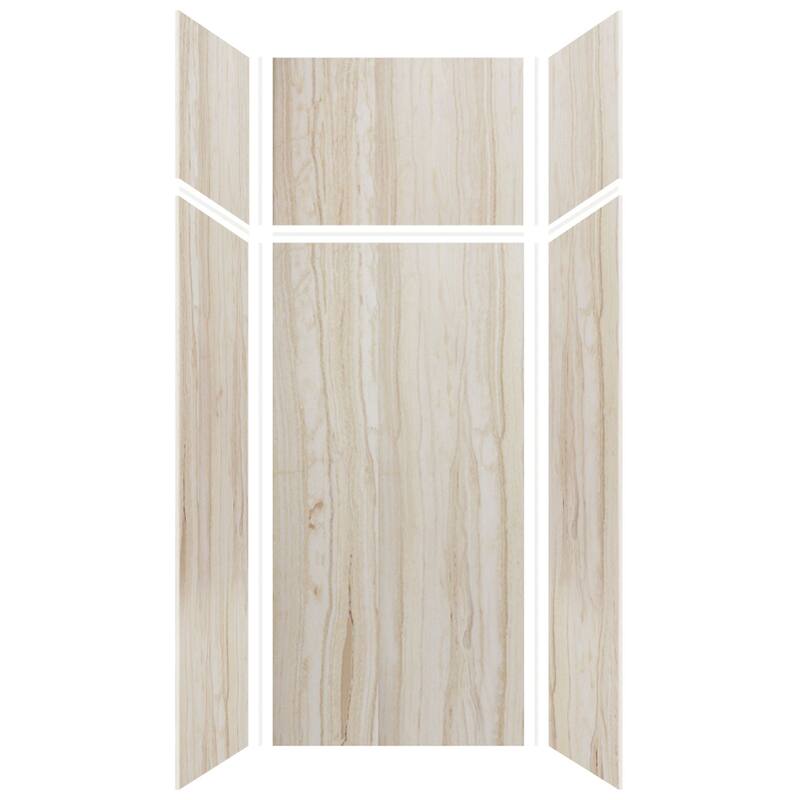 Transolid Expressions 36-in X 36-in X 96-in Glue to Wall Shower Walls - 36" x 36" x 96" - 36" x 36" x 96"