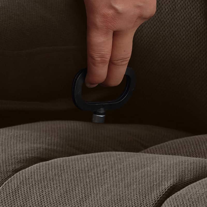 Swinging Recliner Massage Heated Sofa, with USB and 2 Cup Holders in Side Pockets