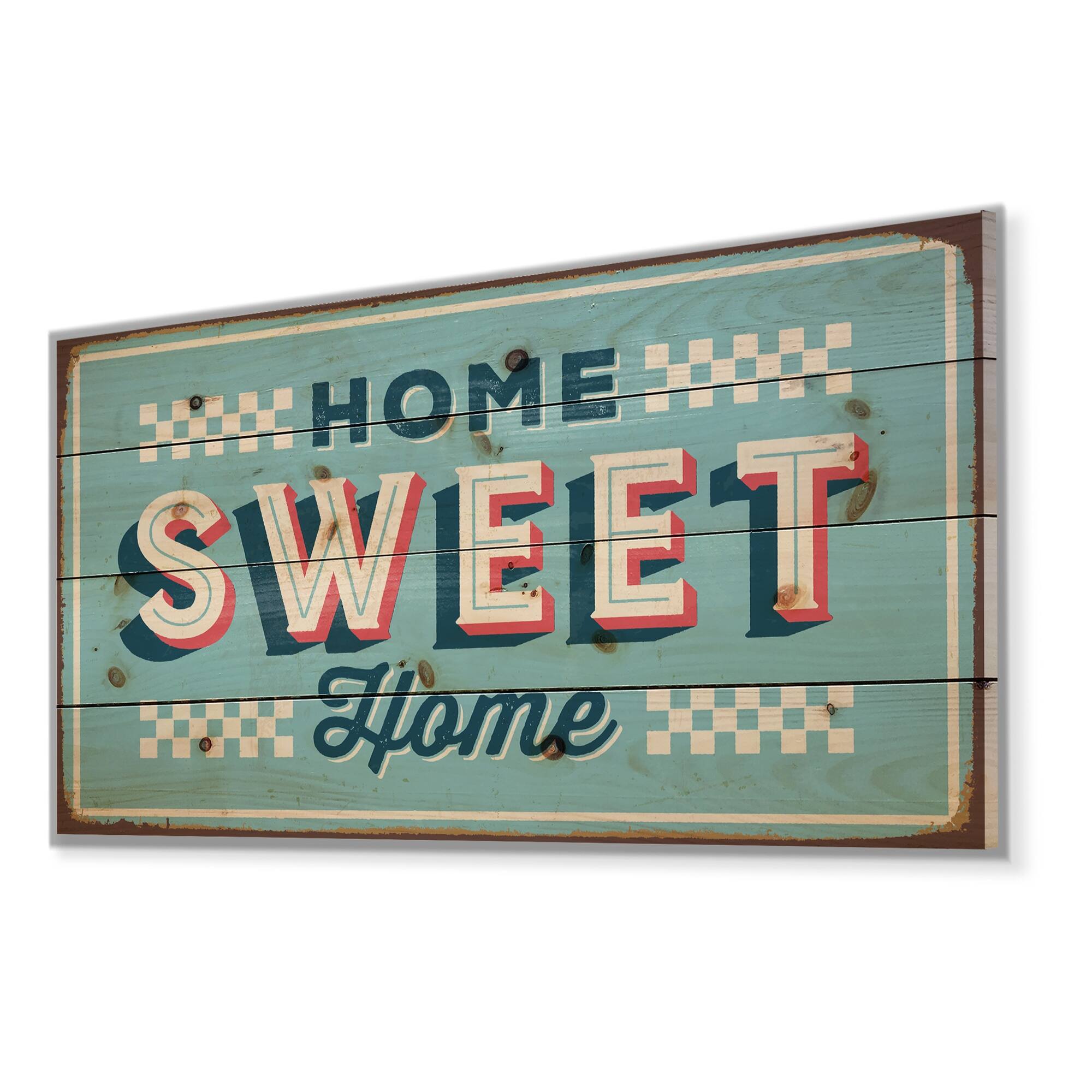Designart 'Home Sweet Home Vintage Rusty Metal' Textual  Small-image