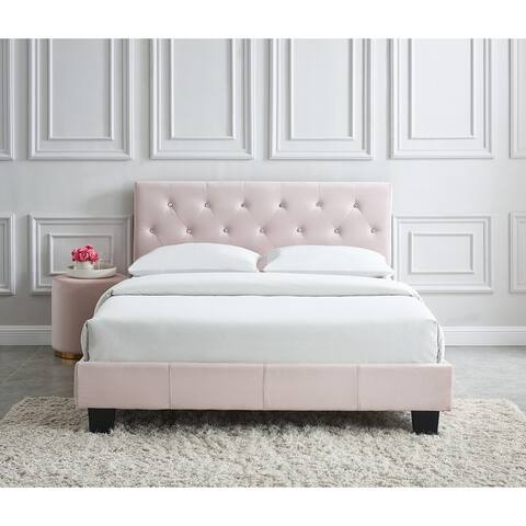 Mantua upholstered platform bed setup. buy frames clearance liquidation