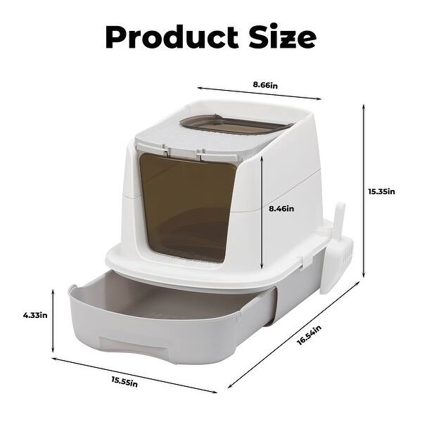 best covered litter box for large cats XXL Stainless Steel Cat Litter Box with High Side, Leak-Proof Design, Great for Maine Coons & Big Cats Family
