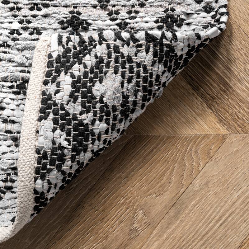 Nuloom Hartford Leather Moroccan Flatweave Area Rug