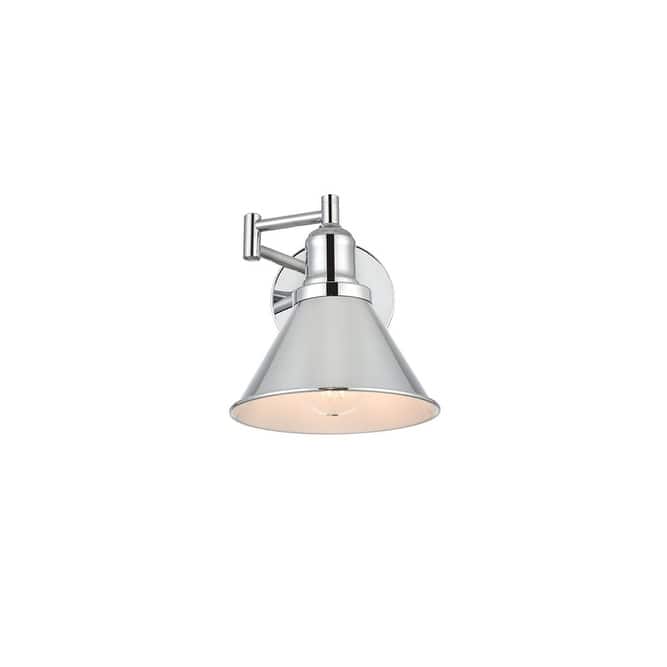 Elegant Lighting LD7326W7 Varden 8" Tall Bathroom Sconce - Chrome