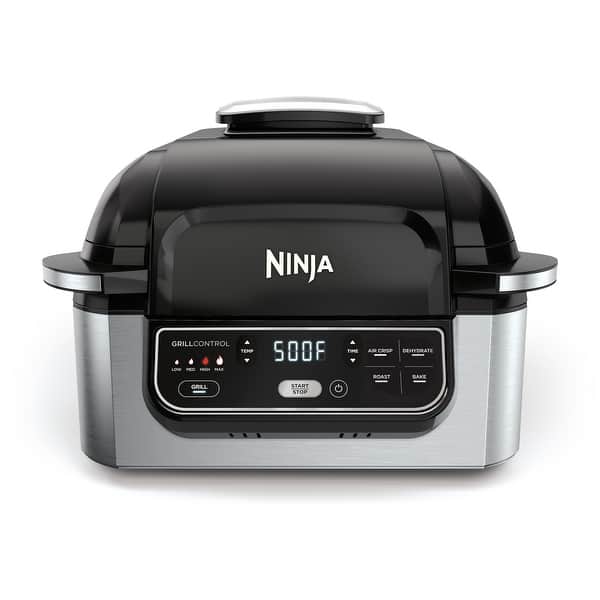 Ninja FG551-H foodi smart XL 6-in-1 indoor grill with 4-quart air fryer  (BLACK)