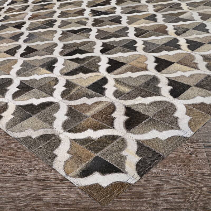 Dream Decor Rugs Vail Alester Brown Beige Geometric Handmade Area Rug