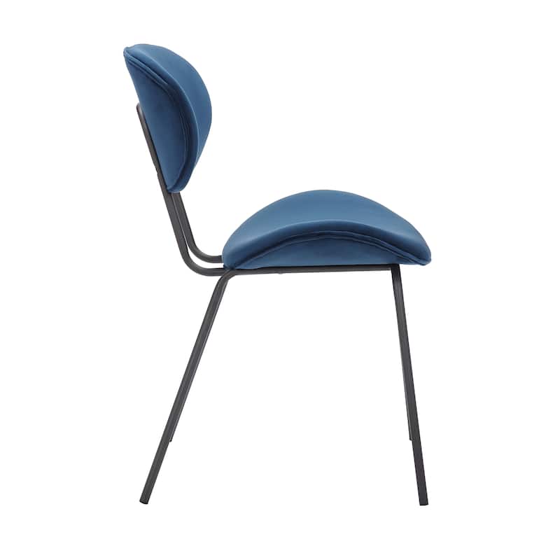 Porthos Home Brody Dining Chairs Set of 2, Velvet Upholstery, Iron legs