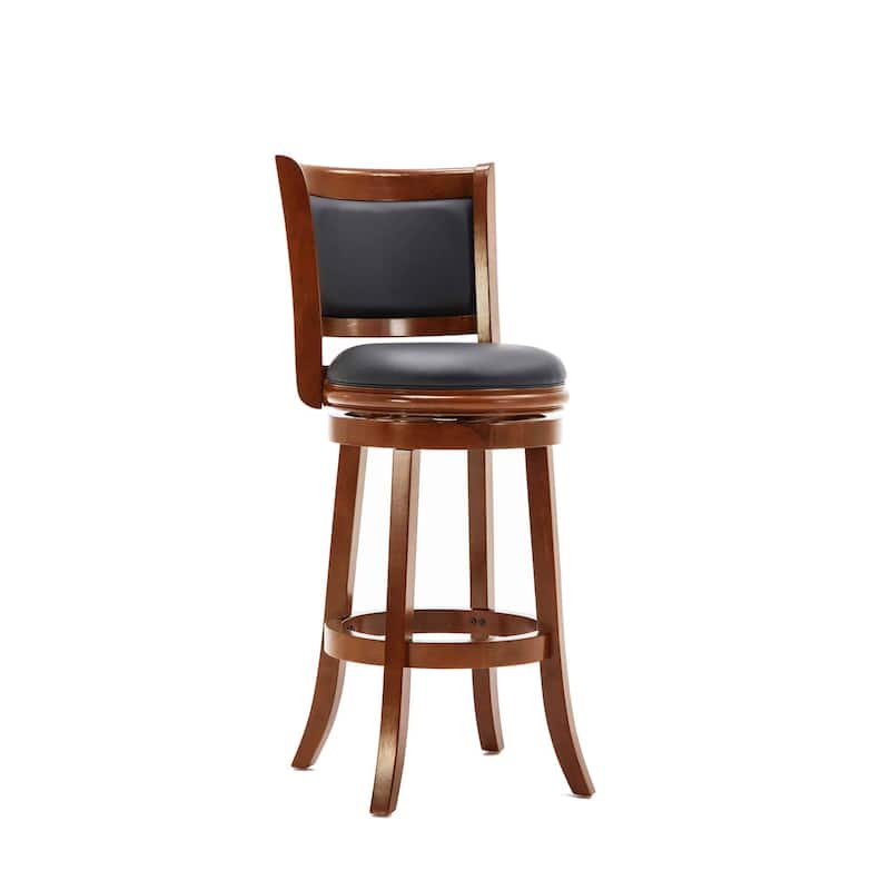 Augusta Wood Indoor Swivel Barstool