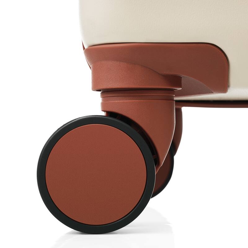 Merax 3 Piece ABS Hardshell Front-Opening Luggage Sets, Carry on Suitcase with USB Port and Cup Holder & Spinner Wheels