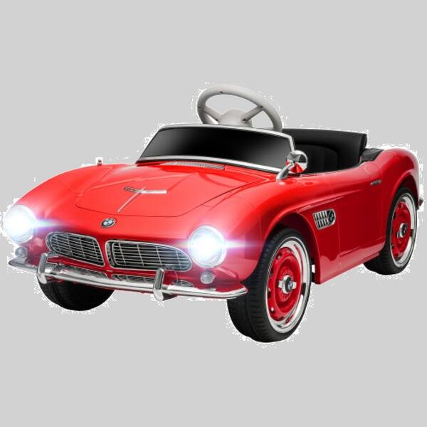slide 1 of 1, BMW 507 Licensed 12V Electric Ride On Car for Kids, 3 Speeds, Remote Control, Bluetooth, Music, Suspension System for Toddlers Red