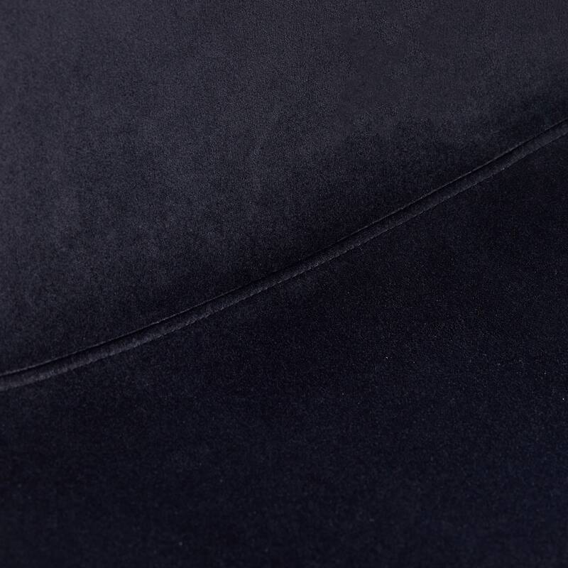 Velvet Dining Chair Side Chair Reception Chair Office Chair Black Armless Chair Kitchen Chair with Metal Legs