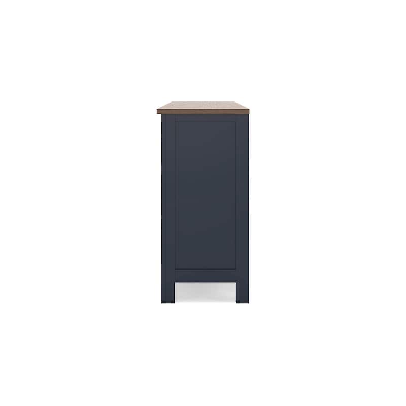 Signature Design by Ashley Landocken Brown/Blue Dresser