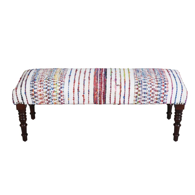 Presidio 47" Upholstered Entryway Bench by Sevita - 47" L x 16" W x 18" H