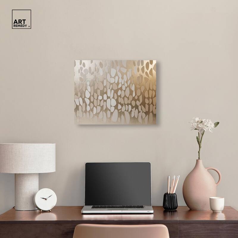 Glimmering Cascade Canvas by Art Remedy, Gallery Wrapped