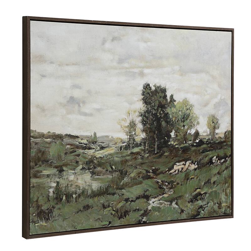 Nature 40" H x 50" W Canvas Art, Green