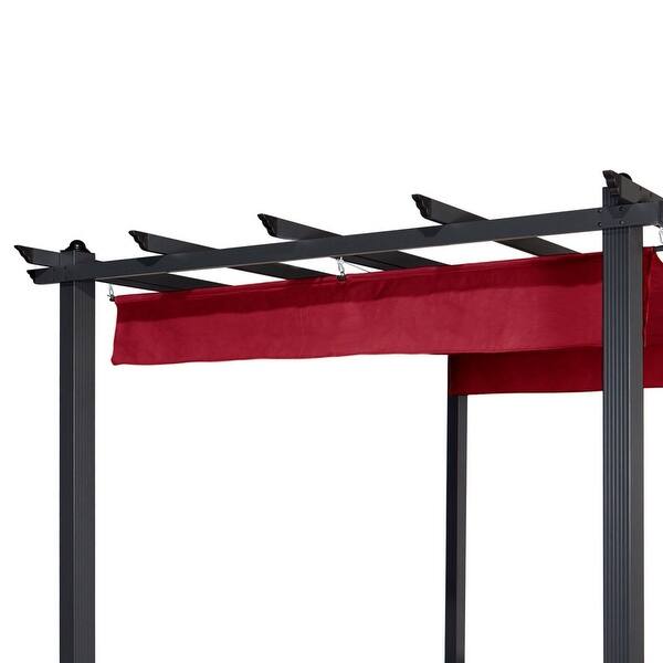 Shop Aleko Aluminum 9 5 Foot Square Outdoor Canopy Pergola