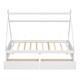 preview thumbnail 9 of 7, Twin House Platform Bed with 2-Drawers, Headboard & Footboard, Easy Assembly, White
