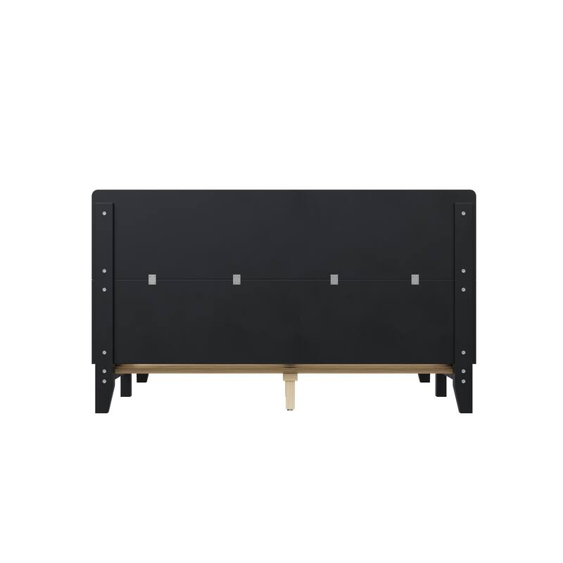 Roomfitters Full/Queen/King Size Wood Platform Bed with Headboard and Slat Support