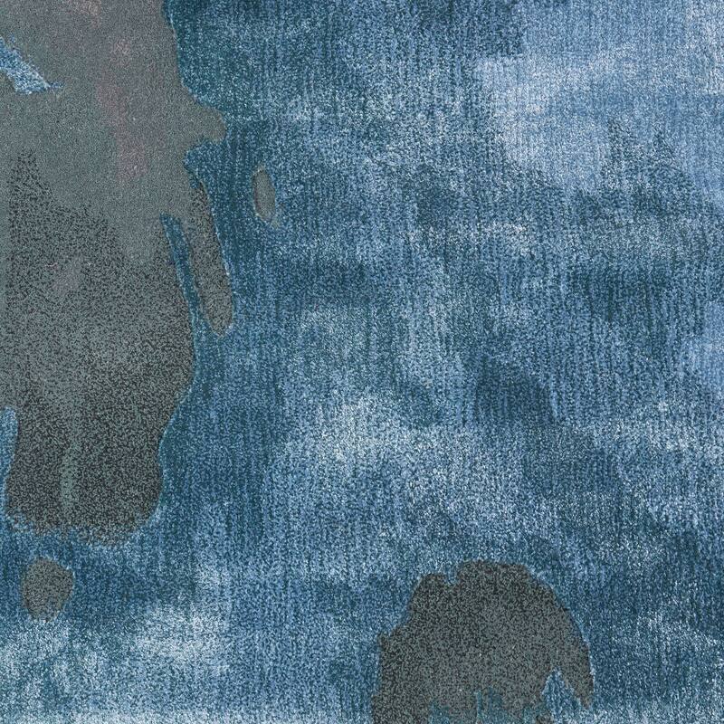 Nourison Hand-tufted Prismatic Abstract Contemporary Blue Grey Area Rug