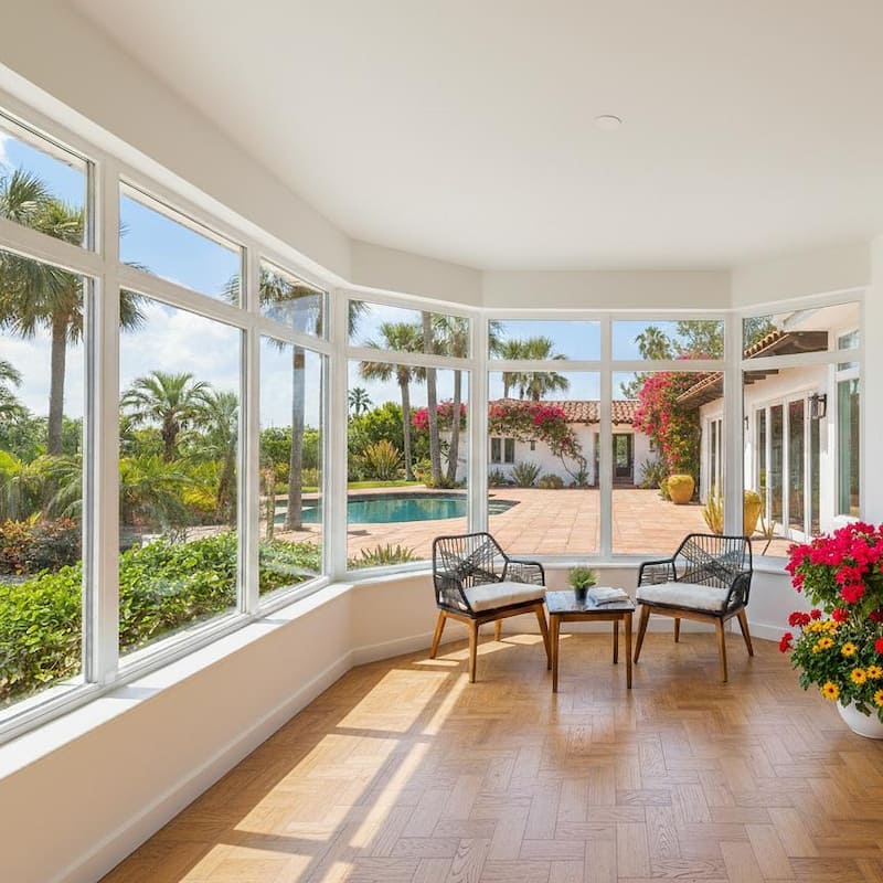 Modern Lucena 3-Piece Solid Wood & Mosaic, Weather-Resistant Patio Set