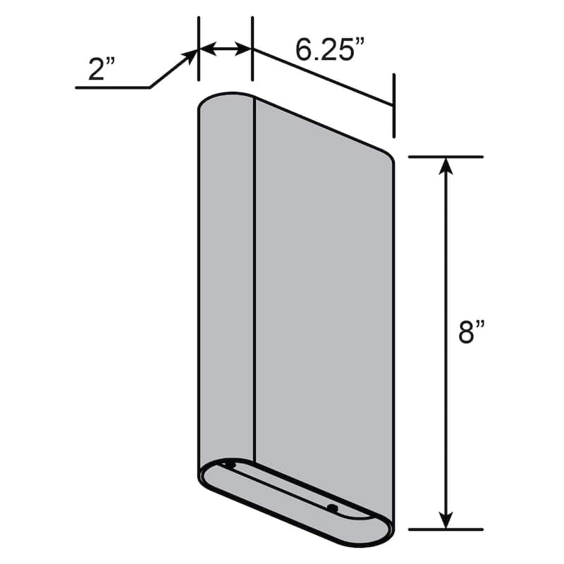 Access Lighting Lux Bi-Directional 8" Wall Sconce - 120V
