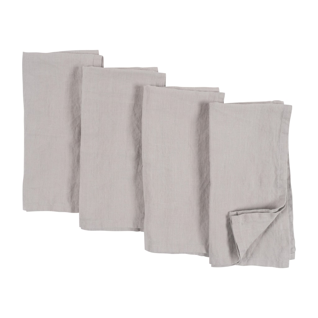 KAF Home 100% Stone Washed Linen Napkins, 20" x 20" - Set Of 4 - 20" x 20"