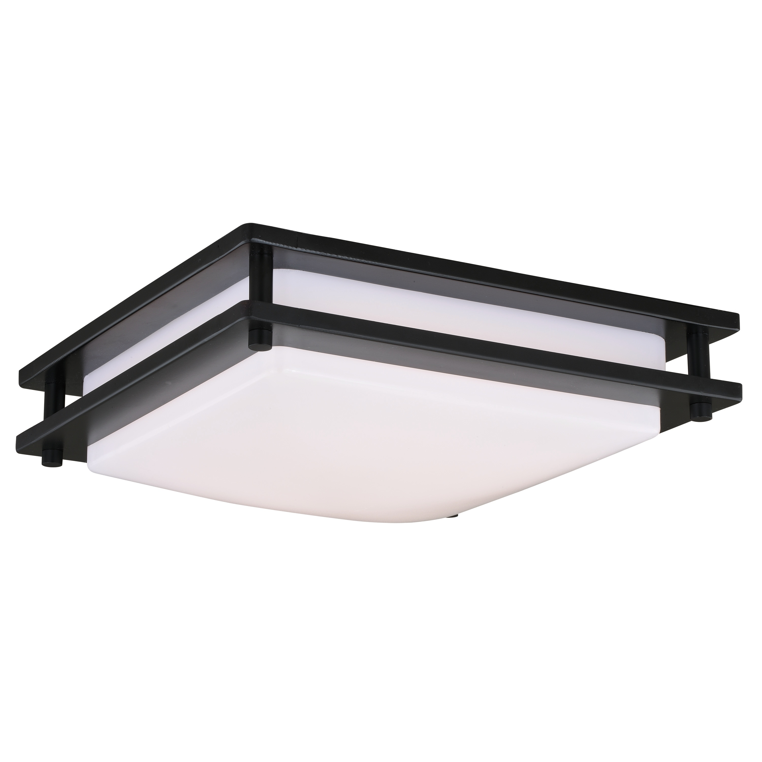 VAXCEL Horizon 12" LED Flush Mount Oil Burnished Bronze - 12-in W x 3.5-in H x 12-in D