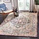 preview thumbnail 13 of 18, SAFAVIEH Madison Sabire Boho Medallion Distressed Rug - Grey/Light Blue - 5' 3" x 7' 6"