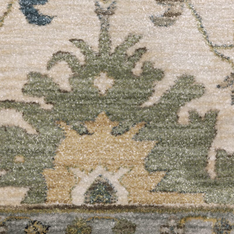 Esme Vintage Oriental Ivory/ Multi Area Rug