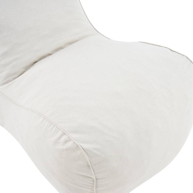 Christopher Knight Home - Moira Modern Outdoor Upholstered Bean Bag Chair with Shredded Foam Fill