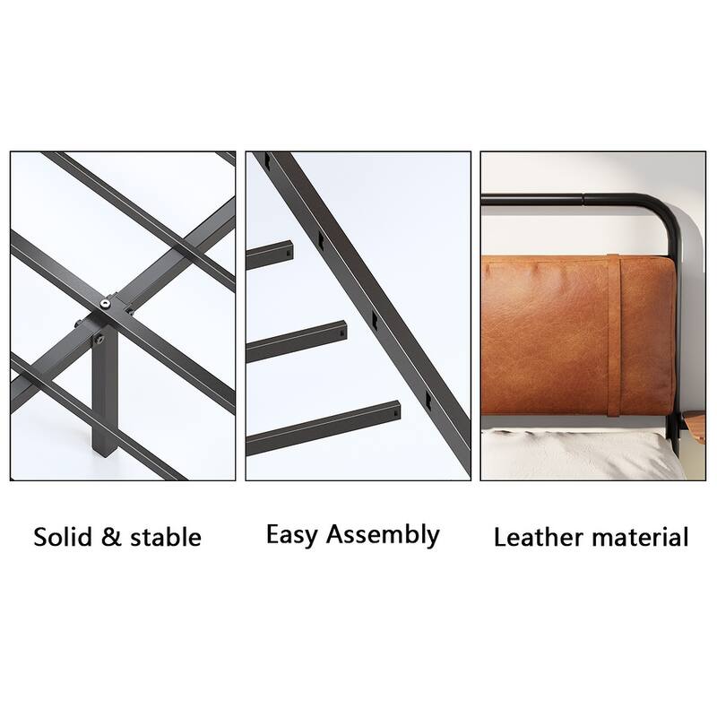 Bed Frame With Upholstered Headboard