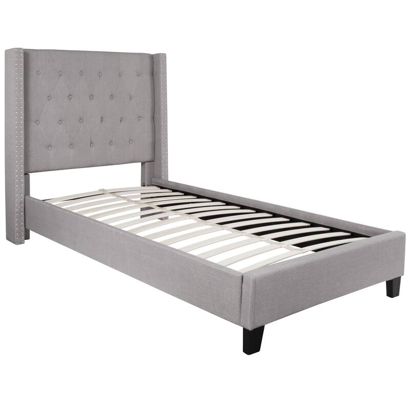 Tufted Platform Bed with 10 Inch Pocket Spring Mattress