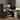 L Shaped Computer Desk with Drawers and Bookshelf, Corner Desk with LED Light and Power Outlets for Home Office
