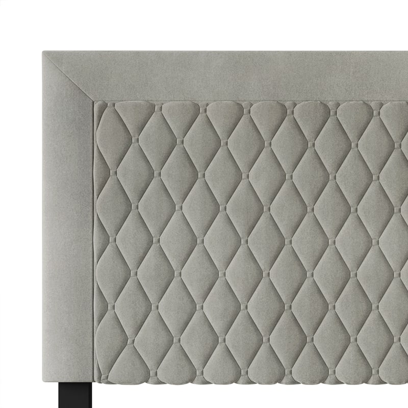 CraftPorch Transitional Velvet Upholstered Headboard