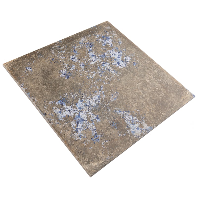 Merola Tile Antigua Deco Terra 13" x 13" Porcelain Floor and Wall Tile