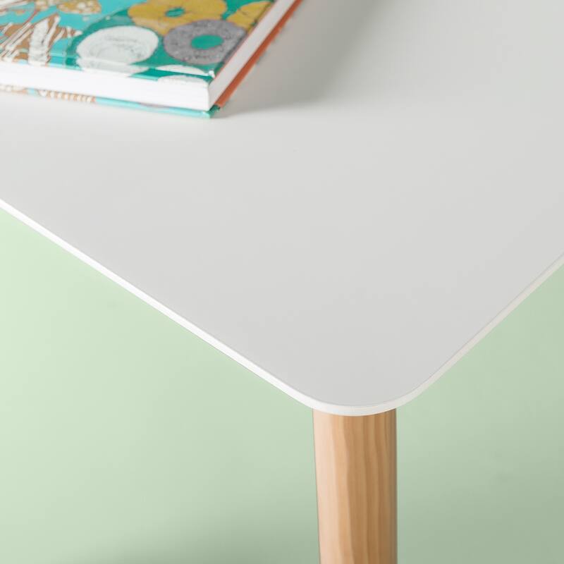 Priage by ZINUS 47" White Wood Dining Table