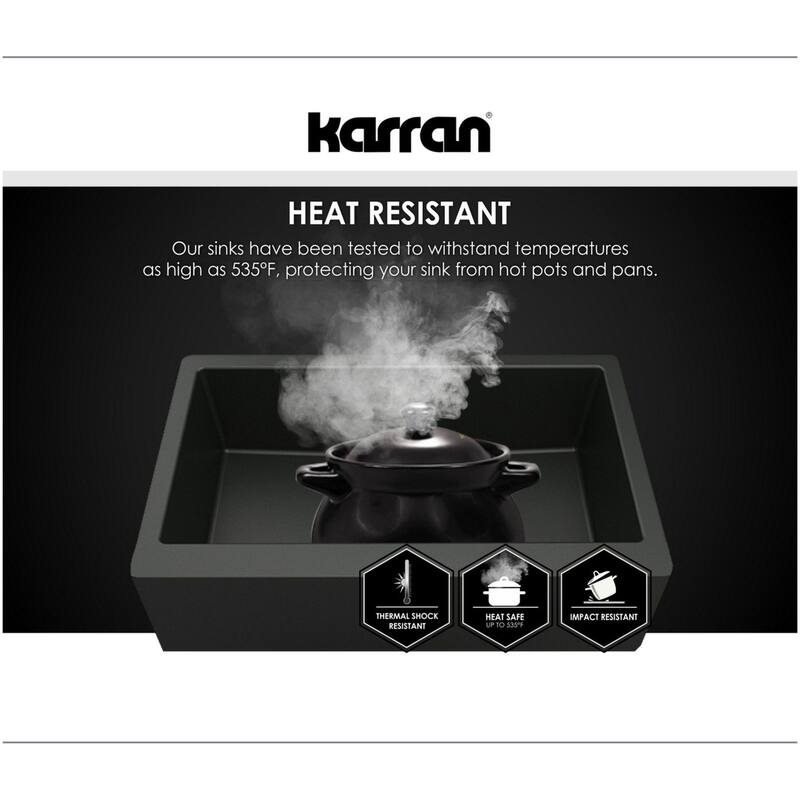 Karran USA QU-690 Quartz QU 16-5/8" Undermount Single Basin Quartz