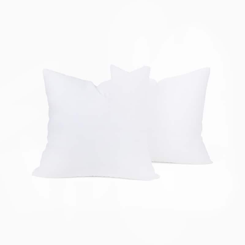 OROMA HOME Square Down-Alternative Super-Plush Decorative Throw Pillow Insert Set of 2 - 18"x18"