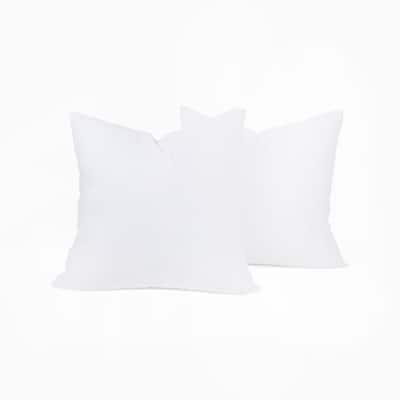 OROMA HOME Square Down-Alternative Super-Plush Decorative Throw Pillow Insert Set of 2